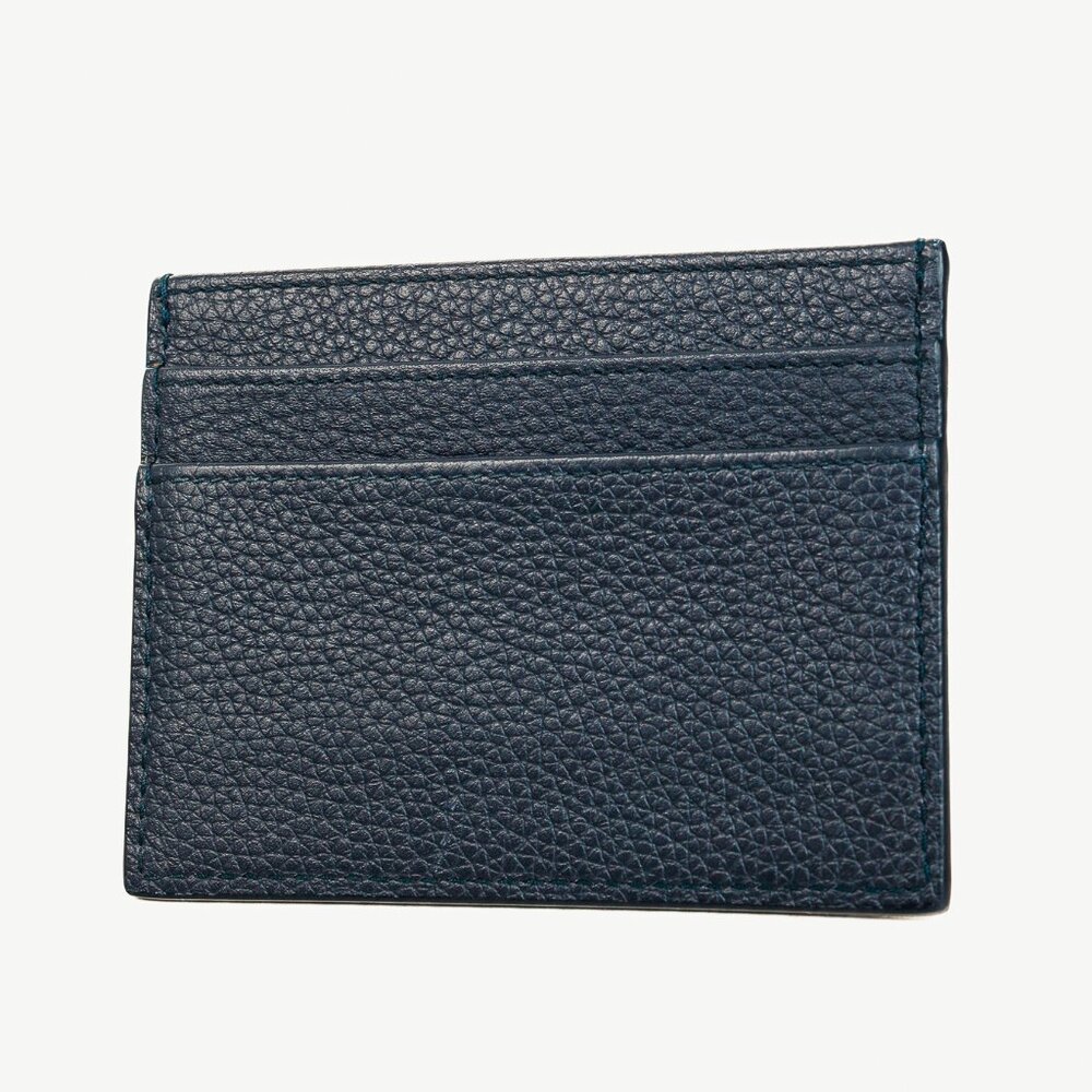 Dior x Air Jordan Wings Navy Leather Card Holder - Picture 2 of 5